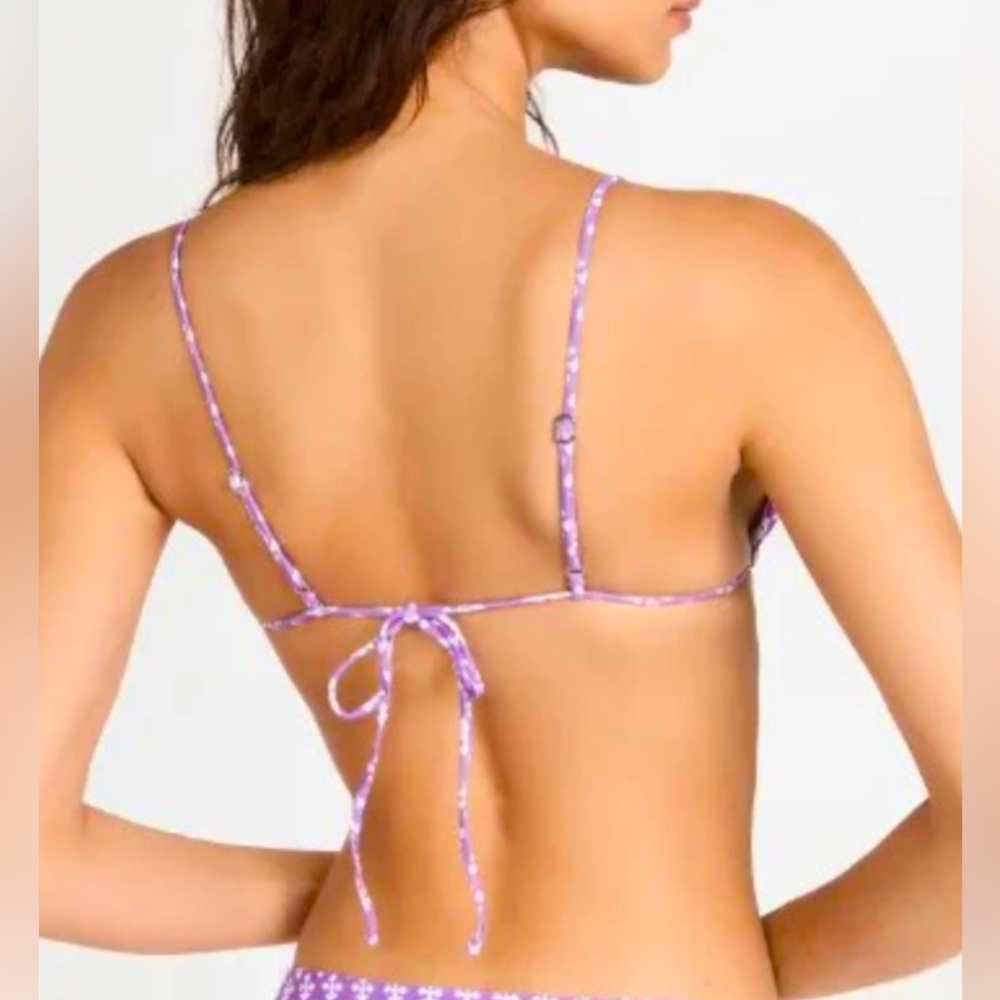 Xirena Tia Bikini Top in Purple Clover - Picture 3 of 9